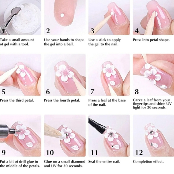 2 sets of 3d nail carving colors - Picture 5 of 9